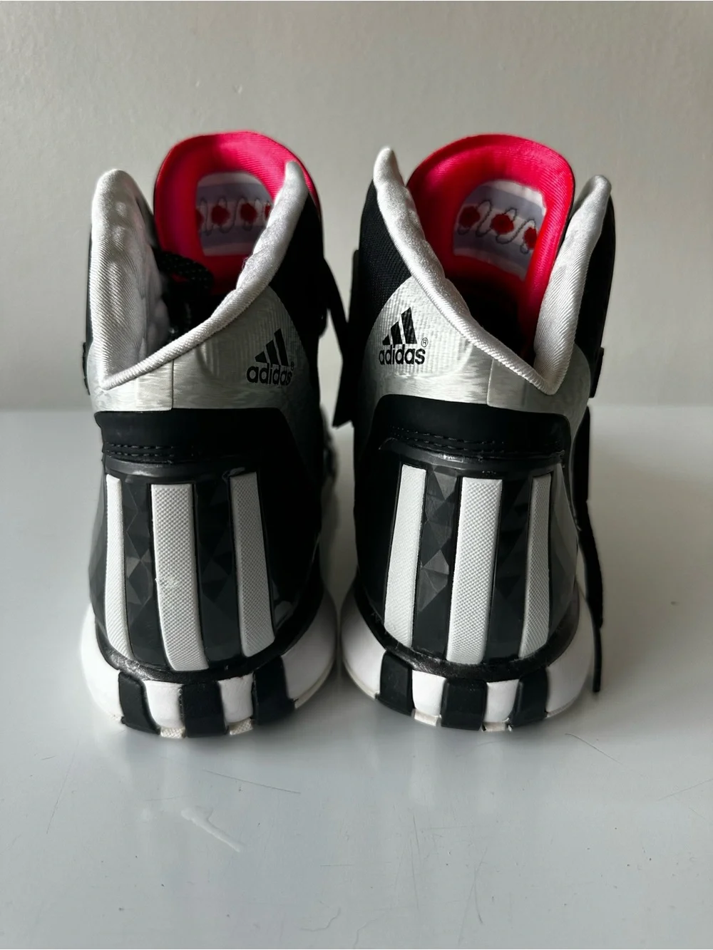 Adidas D Rose 4.5 High-Top Sneakers in Black & Silver Zebra size 13